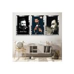 Zevahir Ahmet Kaya Gold Pleksi Kenar Solmaz 20x30 Gümüş MDF Tablo