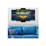 Zevahir Cami Kuran Dini Ekstra Dayanıklı Solmaz 100x60 Gümüş 5 Parça MDF Tablo