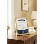 Zevahir Home Masa üzeri veya Duvara Asılabilen Doğal Ahşap Diploma ,-Sertifika Çerçevesi A4(21 x 30) cm Ebatında