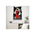 Zevahir Karmaşık Modern Geometrik Desenliler 20x30 Gold Aynalı Pleksi Çerçeveli Gümüş MDF Tablo