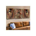 Zevahir Kızılderili Çift 40x60 cm 3 Adet Kanvas Tablo