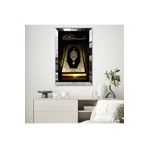 Zevahir Kuranı Kerim Görsel 20x30 Gold Aynalı Pleksi Çerçeveli Gümüş MDF Tablo