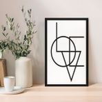Zevahir Mobilya Dekorasyon 1 Adet Siyah Ince Love Ahşap Mdf Çerçeve Görünümlü Mdf Tablo - 20 x 30 - Renkli