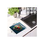 zevahir mobilya & dekorasyon Cam Kesme Tahtası Kavanoz İçinde Domatesler ve Yeşillik, Renkli, 30 x 40