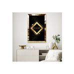 Zevahir Mobilya Dekorasyon GOLD AYNALI PLEKSİ ÇERÇEVELİ DUA ET YAZI TEMALI DİNİ İSLAMİ TABLO - gold 20 x 30