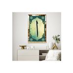 Zevahir Mobilya Dekorasyon GOLD AYNALI PLEKSİ ÇERÇEVELİ ELİF HARFİ DİNİ İSLAMİ TEMALI TABLO - gold 40 x 60