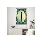 Zevahir Mobilya Dekorasyon GOLD AYNALI PLEKSİ ÇERÇEVELİ ELİF HARFİ DİNİ İSLAMİ TEMALI TABLO - Gümüş 40 x 60