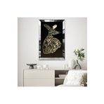 Zevahir Mobilya Dekorasyon Gold Aynalı Pleksi Çerçeveli Semazen Motifli Mdf Tablo - Gümüş 40 x 60