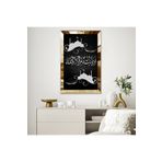 Zevahir Mobilya Dekorasyon Gold Aynalı Pleksi Çerçeveli Siyah Arka Planlı Gümüş Arapça Yazıları Ve Cami Motifli Dini Mdf Tablo - gold 30 x 40