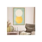 Zevahir Mobilya Dekorasyon Gold Metal Çerçeveli Geometrik Desen Modern Çizim Kırılmaz Cam Tablo - gold 90 x 60
