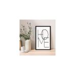 Zevahir Mobilya Dekorasyon Siyah Home Yazılı Modern Tema Ahşap MDF Tablo 20 x 30 Çerçeveli Tek Parçalı Malzeme