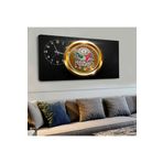 Zevahir Osmanlı Tuğrası 120x60 Saatli Kanvas Tablo