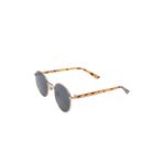 Zevahir Unisex Gold Çerçeve Leopar Kol Detaylı Siyah Güneş Gözlüğü