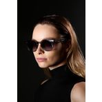 Zevahir Unisex Gri Köşeli Güneş Gözlüğü