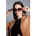 Zevahir Unisex Kahverengi Tasarım Güneş Gözlüğü