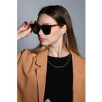 Zevahir Unisex Leopar Geniş Çerçeve Güneş Gözlüğü