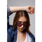 Zevahir Unisex Leopar Yuvarlak Kol Detay Güneş Gözlüğü