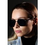Zevahir Unisex Siyah Metal Çerçeve Güneş Gözlüğü