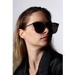 Zevahir Unisex Siyah Oval Güneş Gözlüğü