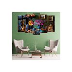 Zevahir Yemek Masası Ekstra Dayanıklı Solmaz 100x60 Gümüş 5 Parça MDF Tablo