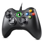 Zexrow Xbox 360 Kablolu Denetleyici, Xbox 360 ve Windows Vista/7/8/10/XP için PC Denetleyicisi Joystick Gamepad, USB Kablosu ile, Tak ve Çalıştır Ergonomik Tasarım Retro Oyunlar için PC Oyun Pedi