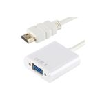 Zey Alfais 4547 HDMI To VGA Çevirici Dönüştürücü Adaptör Monitör Laptop Uydu Kablosu