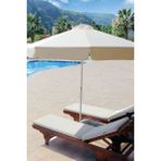 Zey Camping Havalandırmalı 4m2 Bahçe Plaj Teras Cafe Restorant Semşiye (Ayak Hariç ) - Krem