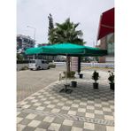 Zey Camping Havalandırmalı 4m2 Kamp Bahçe Plaj Teras Cafe Restorant Semşiye (Ayak Hariç ) - Koyu Yeşil