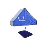 Zey Camping İzci Ormancı Dağcı Kamp Balıkçı Avcı Kamp Çadırları + Çift Kişilik Şişme Yatak