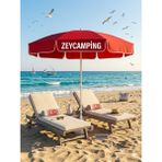 Zey Camping SU GEÇİRMEZ Mega Boy Kafe Bahçe Teras Plaj 220CM Şemsiye (Bidon Dahil ) - Kırmızı