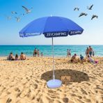 Zey Camping Zeycamping SU GEÇİRMEZ Mega Boy Kafe Bahçe Teras Plaj 220CM Şemsiye (Bidon Dahil ) - Mavi