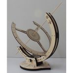Zeyalazer Ahşap Güneş Saati 3D Puzzle Masa Dekoru - Renk