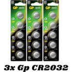 Zeyar Teknoloji Gp Cr 2032 3V Düğme Pil 15'li