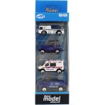 Zeycanhome 4'Lü Die Cast Polis Seti Kız Erkek Çocuk Oyuncak Eğitici Oyuncaklar