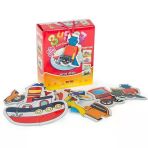 Zeycanhome 8742 Dıytoy Süper Renkli 5'İ1 Kutuda Puzzle - Taşıtlar / 3+4+5+6+7 Parça Puzzle Kız Erkek Çocuk Oyun