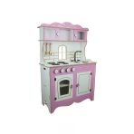 Zeycanhome Çg39 Okutan, Ahşap Çocuk Mutfağı Pembe Pencereli Kız Erkek Çocuk Oyuncak Eğitici Oyuncaklar