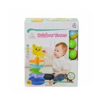 Zeycanhome Gökkuşağı Kule Oyunu Rainbow Tower Kız Erkek Çocuk Oyuncak Eğitici Oyuncaklar
