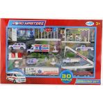 Zeycanhome Helikopterli Metal Ambulans Seti Jp9106 Kız Erkek Çocuk Oyuncak Eğitici Oyuncaklar