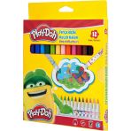 Zeycanhome Play-Doh Fırça Uçlu Keçeli Kalem 12'Li Kız Erkek Çocuk Oyuncak Eğitici Oyuncaklar