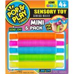 Zeycanhome Pop & Play Tubes Duyusal Stres Oyuncağı Mini 5'Li Kız Erkek Çocuk Oyuncak Eğitici Oyuncaklar