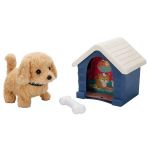 Zeycanhome Sesli Ve Hareketli Kulübeli Sevimli Peluş Köpek Kız Erkek Çocuk Oyuncak Eğitici Oyuncaklar