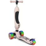 Zeycanhome Smart Oturaklı 3 Tekerlekli Işıklı Scooter Bebe Somon Kız Erkek Çocuk Oyuncak Eğitici Oyuncaklar