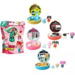 Zeycanhome Taşınabilir Dollhouse Mini Figür Sürpriz Paket Kız Erkek Çocuk Oyuncak Eğitici Oyuncaklar