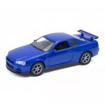 Zeycanhome Welly 1:32 Nissan Skyline Gtr R34 Çek Bırak Araba Kız Erkek Çocuk Oyuncak Eğitici Oyuncaklar