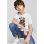 Zeycem Clash Royale Desen Baskılı Çocuk Siyah ve Beyaz Tshirt - 2 - 3 Yaş