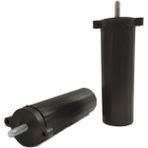 Zeygen (Vida Ölçüsüne Dikkat) - Orta Plastik Mobilya Koltuk Kanepe Ayağı 8 Adet Siyah 14 - 19 cm 5/16 Vida