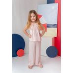 Zeyland Kız Çocuk Askılı Bluz Pantolon Takım - Pembe - 7 - 8 Yaş
