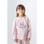 Zeyland Kız Çocuk Nakış Detaylı Sweatshirt - Pembe - 5 - 6 Yaş