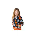 Zeyland QTEAE9AZDL-20 Kız Çocuk Çiçek Desenli Kapüşonlu Sweatshirt