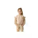 Zeyland QTEAE9AZDL-26 Kız Çocuk Kolları Fırfırlı Sweatshirt-Bej